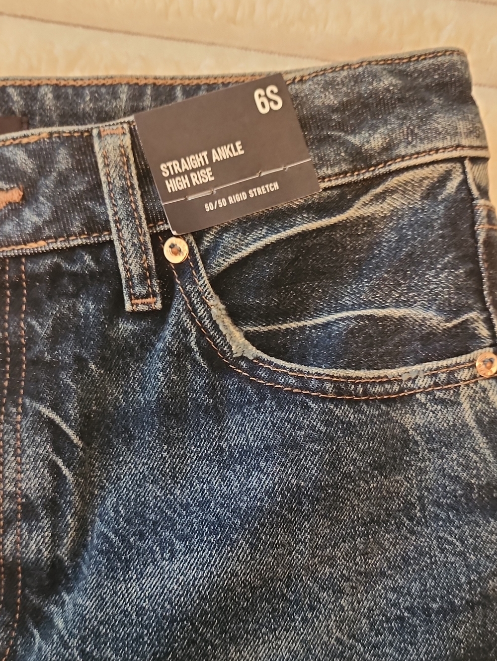 Express Ankle High Rise Jeans - Picture 2 of 8